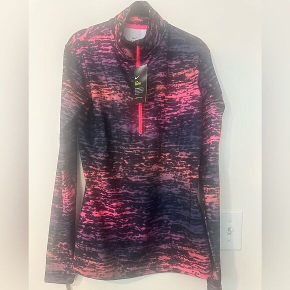 Nike Pro Warm Women's Long-Sleeve 1/2-Zip Pulliver Top XL - Picture 1 of 6